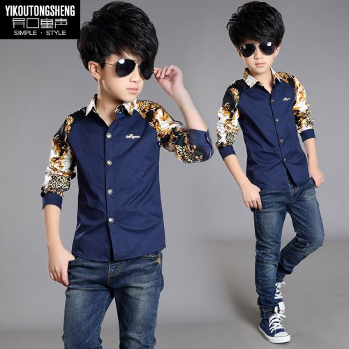 Chemise garçon à manche longue - Ref 2073228