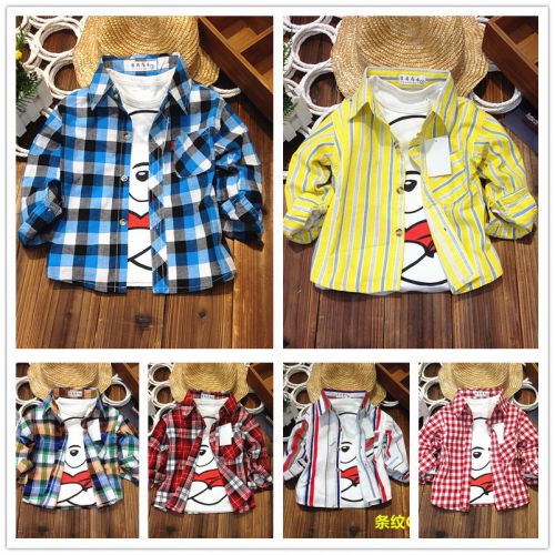 Chemise garçon à manche longue - Ref 2073239