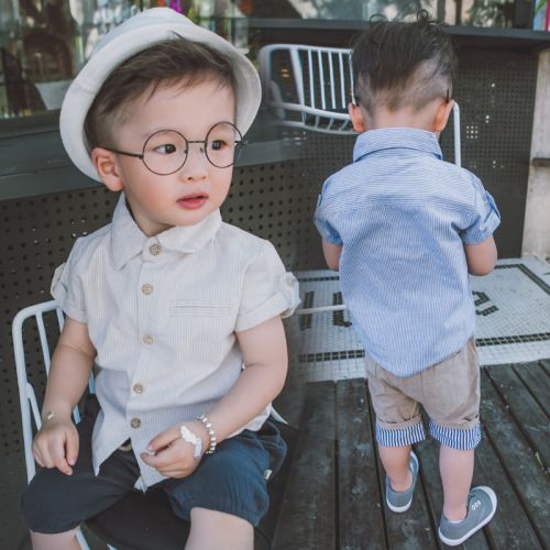 Chemise garçon à manche longue - Ref 2073251