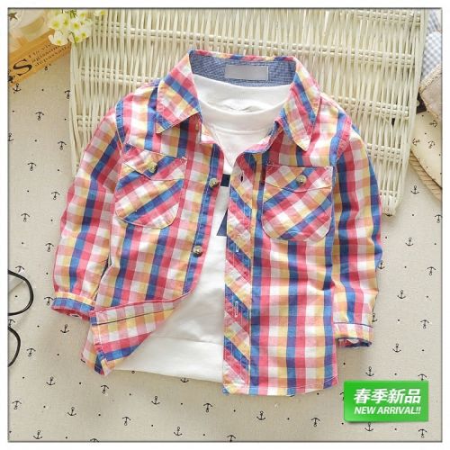 Chemise garçon à manche longue - Ref 2073288