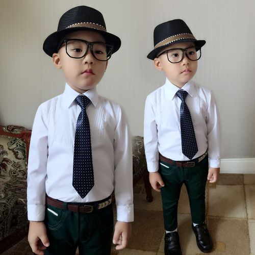 Chemise garçon à manche longue - Ref 2073296