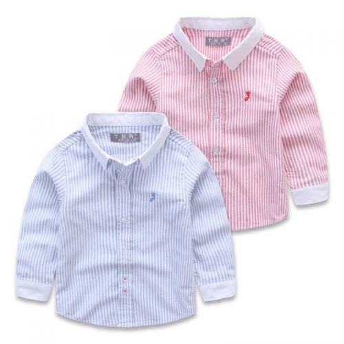 Chemise garçon à manche longue en Toile de coton - Ref 2073349