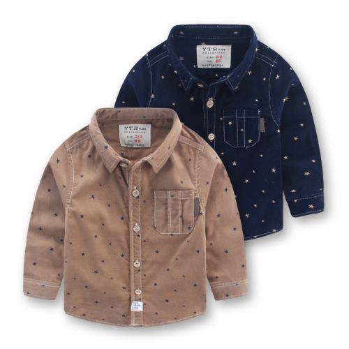 Chemise garçon à manche longue en Toile de coton - Ref 2073350