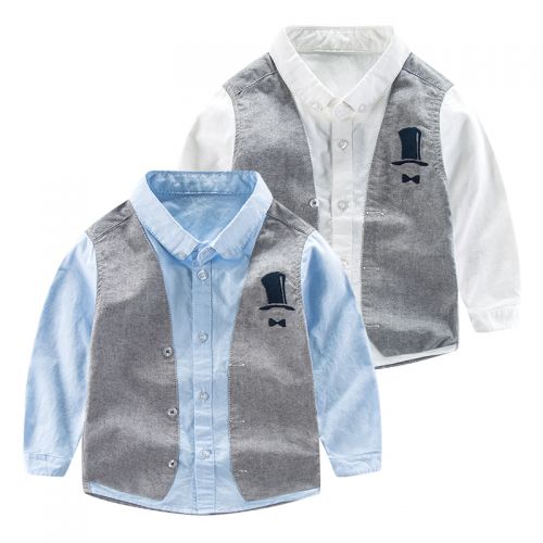 Chemise garçon à manche longue - Ref 2073355