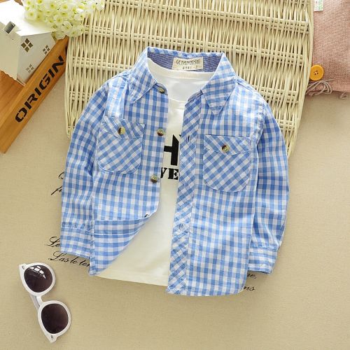 Chemise garçon à manche longue - Ref 2073409