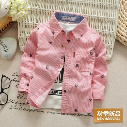 Chemise garçon à manche longue - Ref 2073453