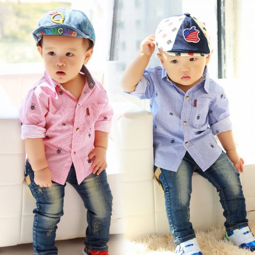 Chemise garçon à manche longue - Ref 2073473