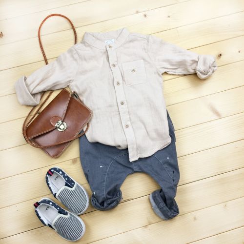 Chemise garçon à manche longue - Ref 2073537