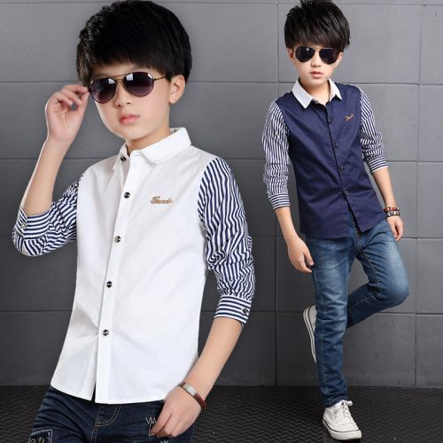 Chemise garçon à manche longue - Ref 2073588