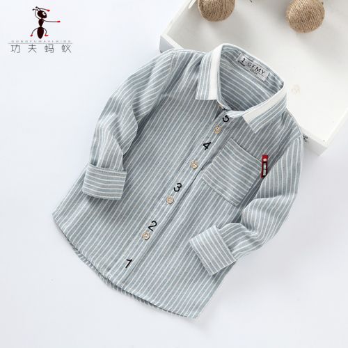 Chemise garçon à manche longue - Ref 2073598