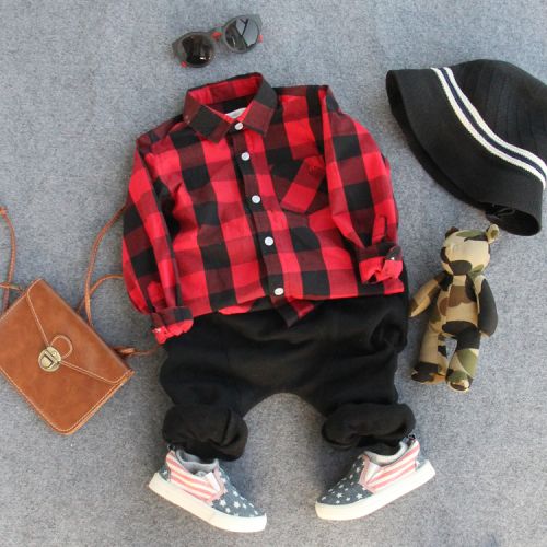 Chemise garçon à manche longue - Ref 2073605