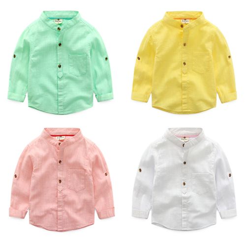 Chemise garçon à manche longue - Ref 2073615