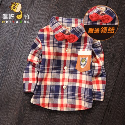 Chemise garçon à manche longue en coton - Ref 2073633