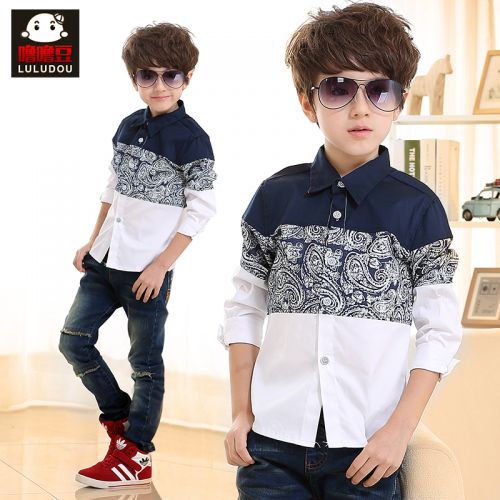 Chemise garçon à manche longue en Toile de coton - Ref 2073706