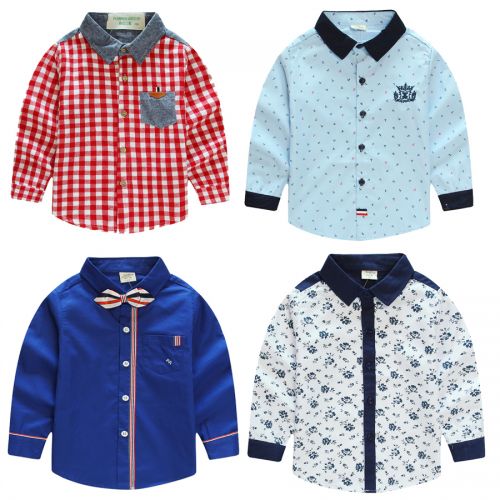 Chemise garçon à manche longue - Ref 2073714