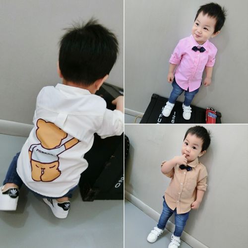 Chemise garçon à manche longue - Ref 2073715