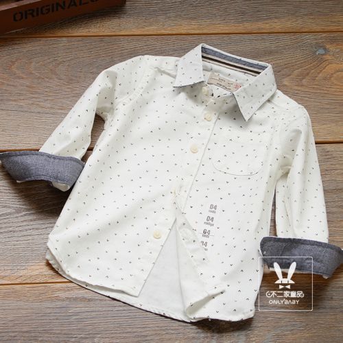 Chemise garçon BUERJIA à manche longue - Ref 2073736