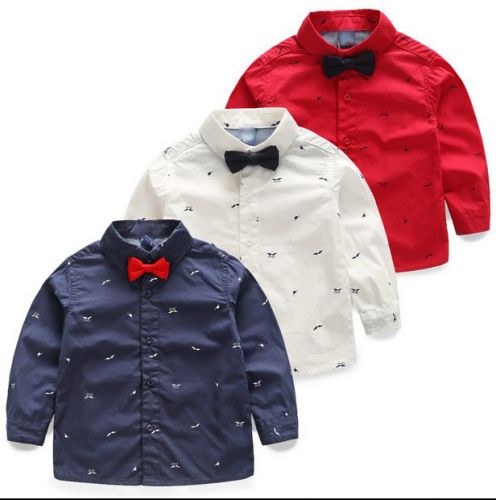 Chemise garçon à manche longue - Ref 2073772