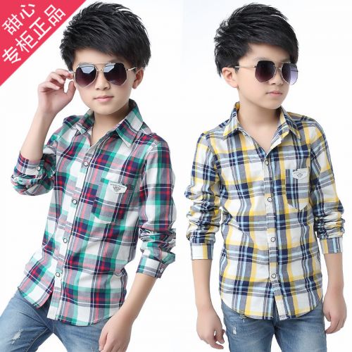 Chemise garçon à manche longue - Ref 2073783