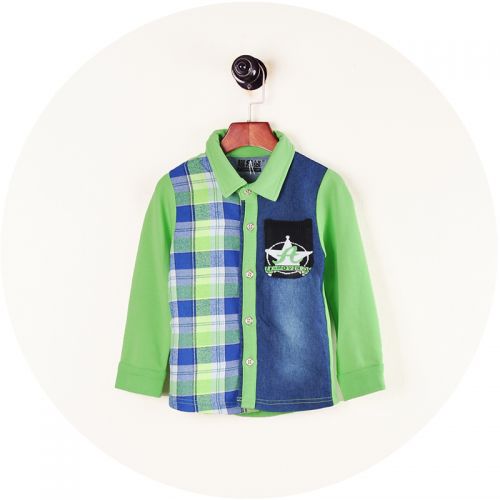 Chemise garçon à manche longue - Ref 2073809