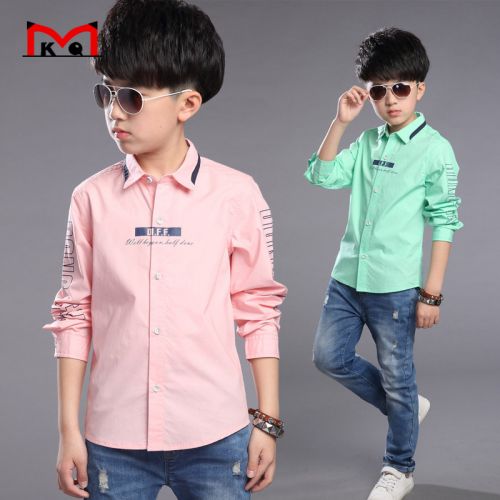 Chemise garçon à manche longue - Ref 2073835