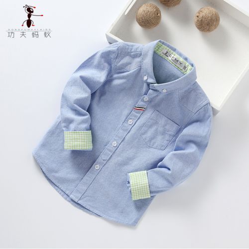 Chemise garçon à manche longue - Ref 2073861