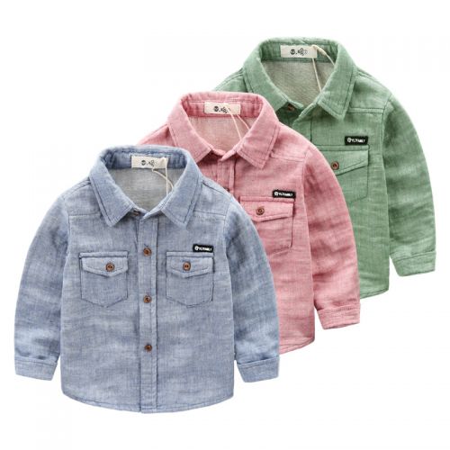 Chemise garçon à manche longue - Ref 2073862