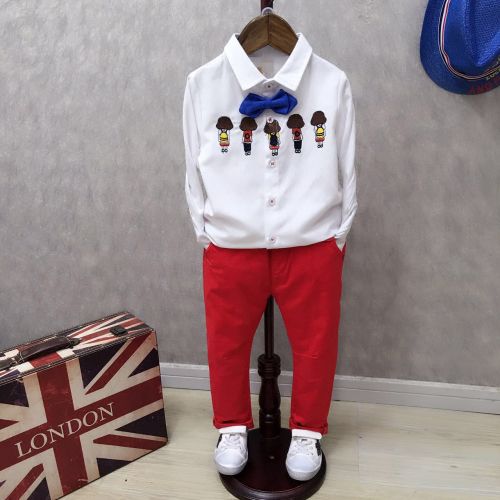 Chemise garçon à manche longue - Ref 2073881