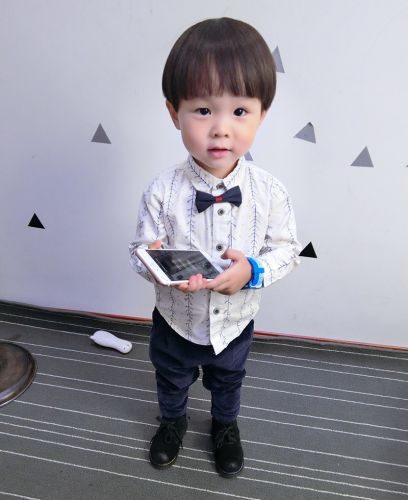 Chemise garçon à manche longue - Ref 2073945