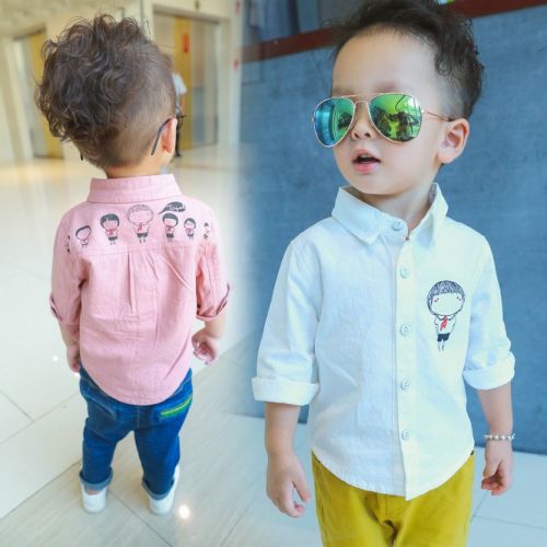 Chemise garçon à manche longue - Ref 2073949