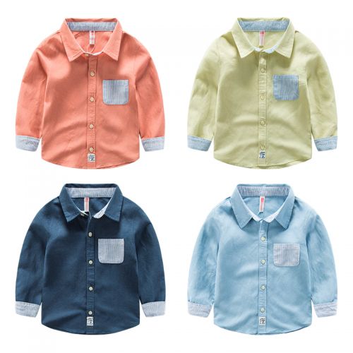 Chemise garçon à manche longue - Ref 2073952