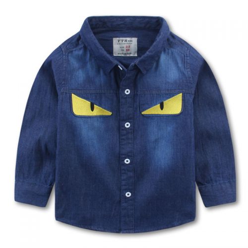 Chemise garçon à manche longue en Toile de coton - Ref 2073975