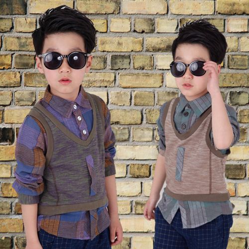 Chemise garçon à manche longue - Ref 2074016