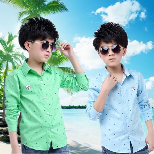 Chemise garçon à manche longue - Ref 2074049