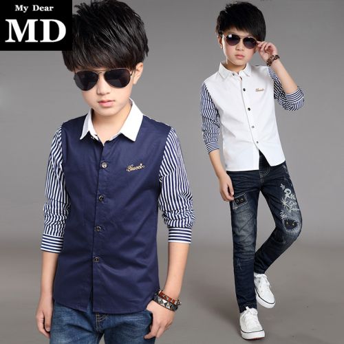 Chemise garçon à manche longue - Ref 2074063