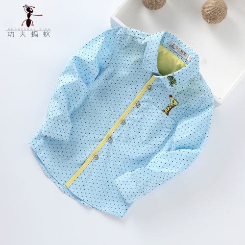 Chemise garçon à manche longue - Ref 2074097