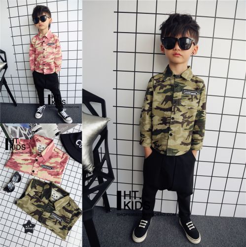 Chemise garçon à manche longue - Ref 2074101