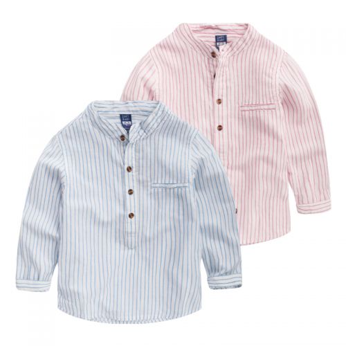 Chemise garçon à manche longue en Toile de coton - Ref 2074156