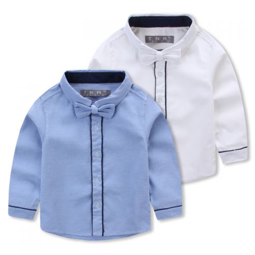 Chemise garçon à manche longue en Toile de coton - Ref 2074173