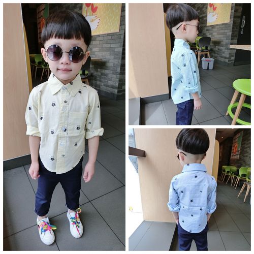 Chemise garçon à manche longue - Ref 2074201