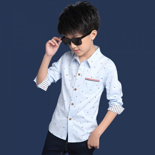 Chemise garçon à manche longue - Ref 2074274