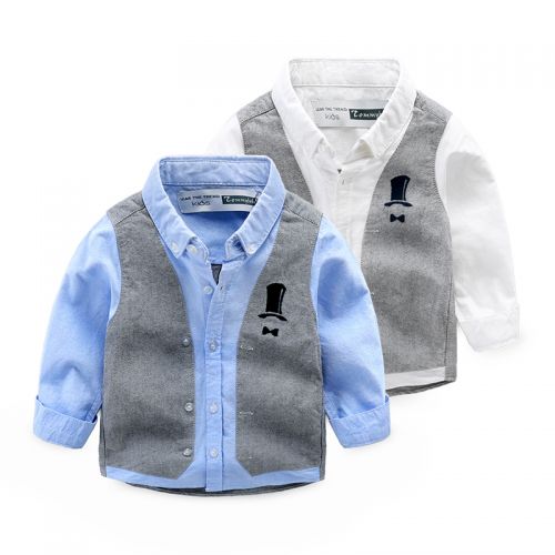 Chemise garçon à manche longue - Ref 2074281