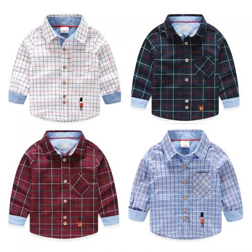 Chemise garçon à manche longue - Ref 2074358