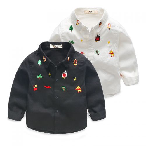 Chemise garçon à manche longue - Ref 2074367