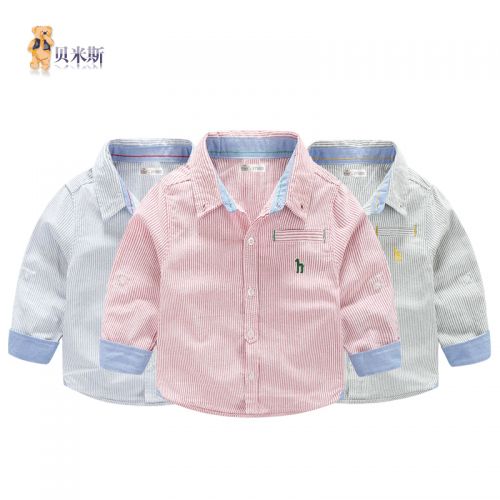 Chemise garçon BEMISS à manche longue - Ref 2074420