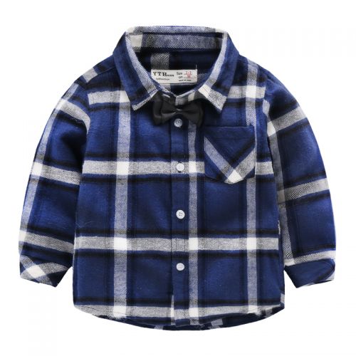 Chemise garçon MR LITTLELITTLE à manche longue en Toile de coton - Ref 2074433