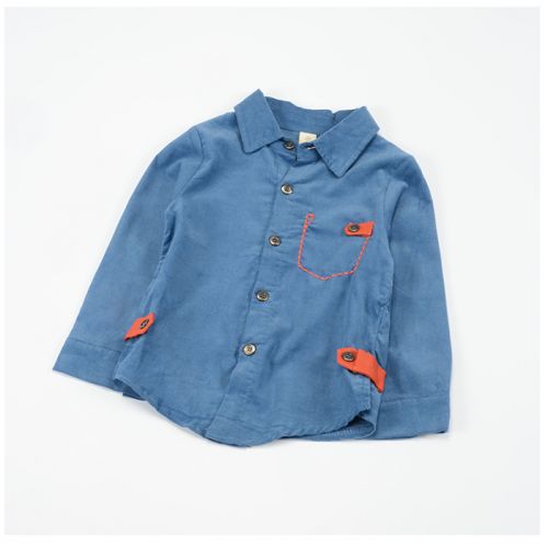 Chemise garçon à manche longue en flanelle - Ref 2074452