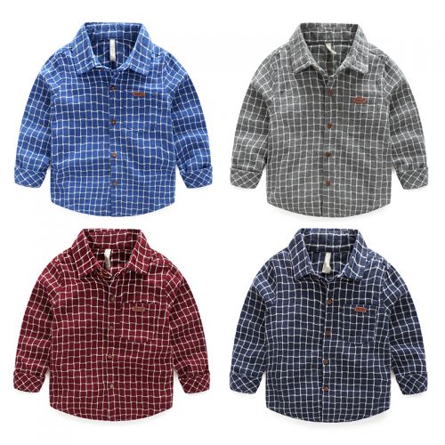 Chemise garçon à manche longue - Ref 2074510