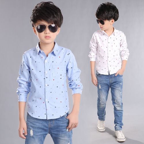 Chemise garçon à manche longue - Ref 2074528