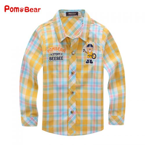 Chemise garçon POM BEAR à manche longue - Ref 2074565